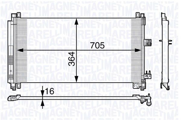 MAGNETI MARELLI Kondensaator,kliimaseade 350203724000